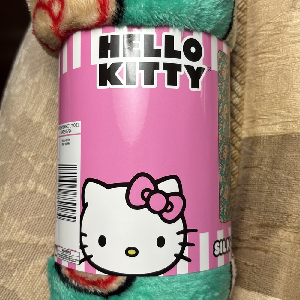 Hello Kitty Christmas Throw NWT